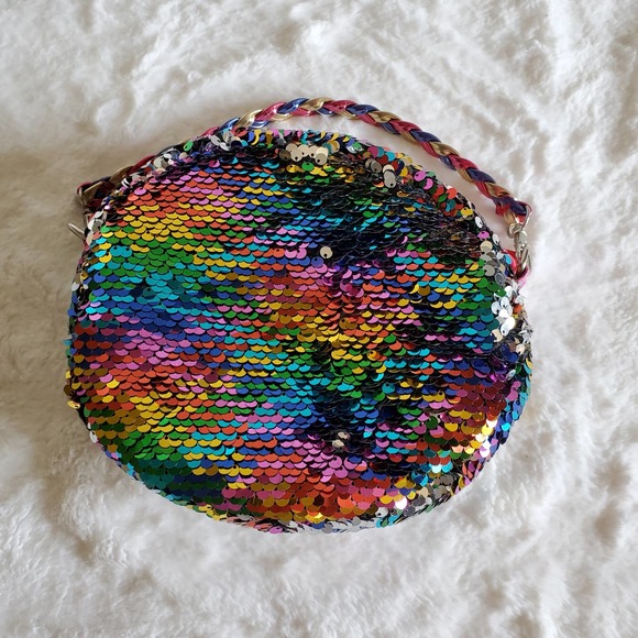 TY Owen Rainbow Owl Sequin Purse - Picture 2 of 9